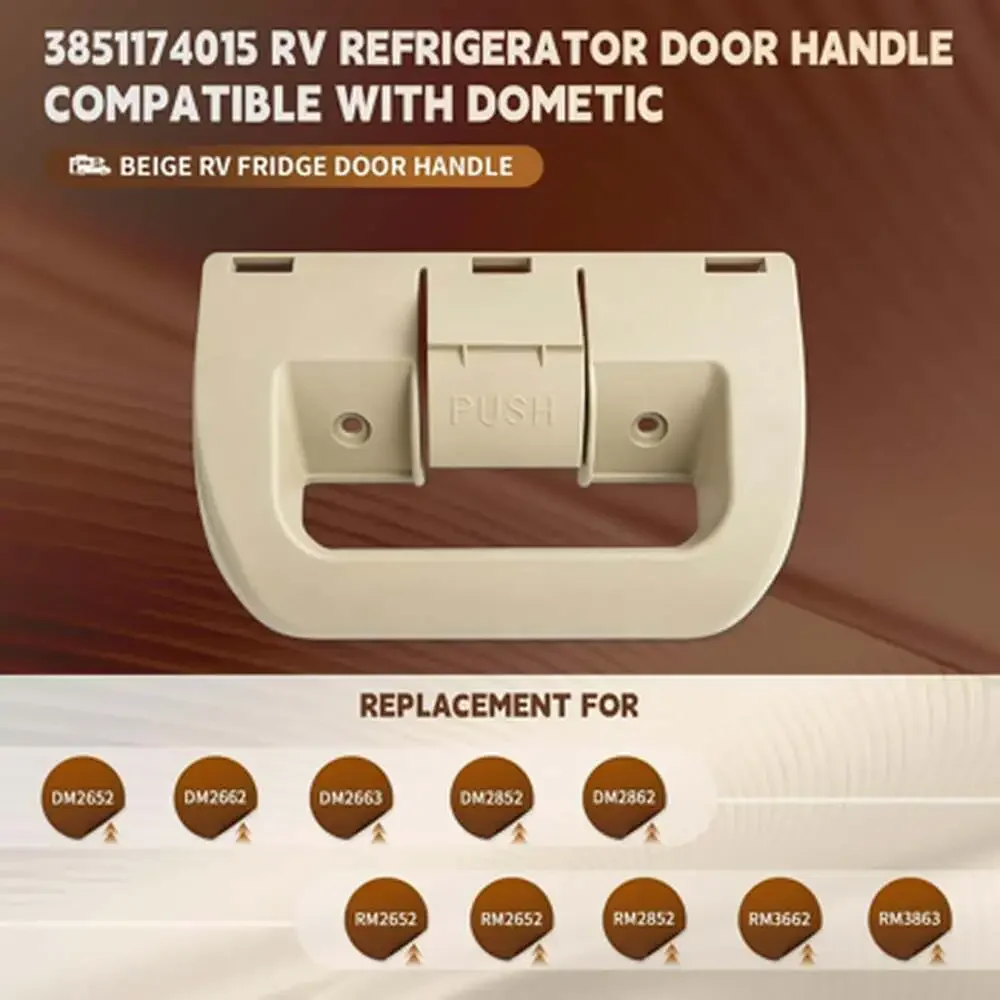 RV Refrigerator Door Handle Beige Compatible with Dometic RM2652 RM2662 RM2852